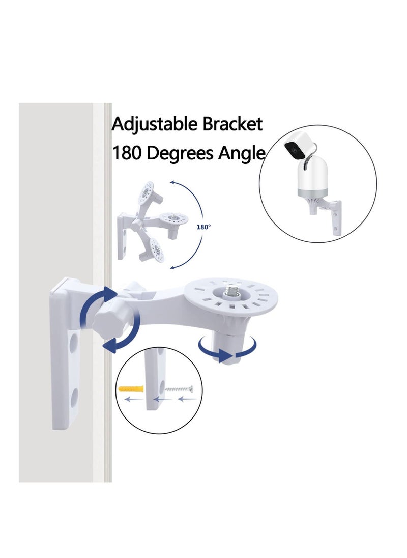 SYOSI - Mini Pan-Tilt Camera, Wall Mount Compatible with Blink, Adjustable Angles Bracket 180 Degree Rotation Easy to Install, Get The Best View,Aluminum Alloy Material (NOT Included The Cam) (2 Pack) - Image 1