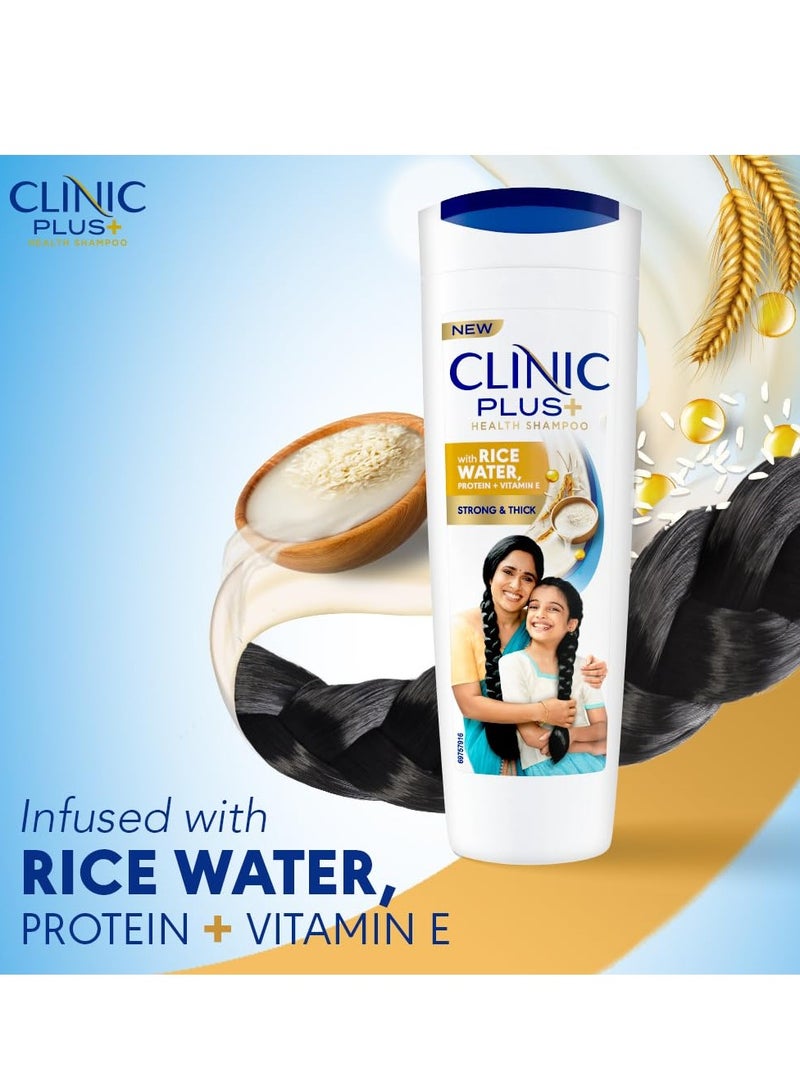 كلينيك بلس شامبو كلينيك بلس القوي السميك مع بروتين الحليب وزيت اللوز لتقوية الشعر وتقليل التقصف وزيادة كثافة الشعر 355 مل - Image 3