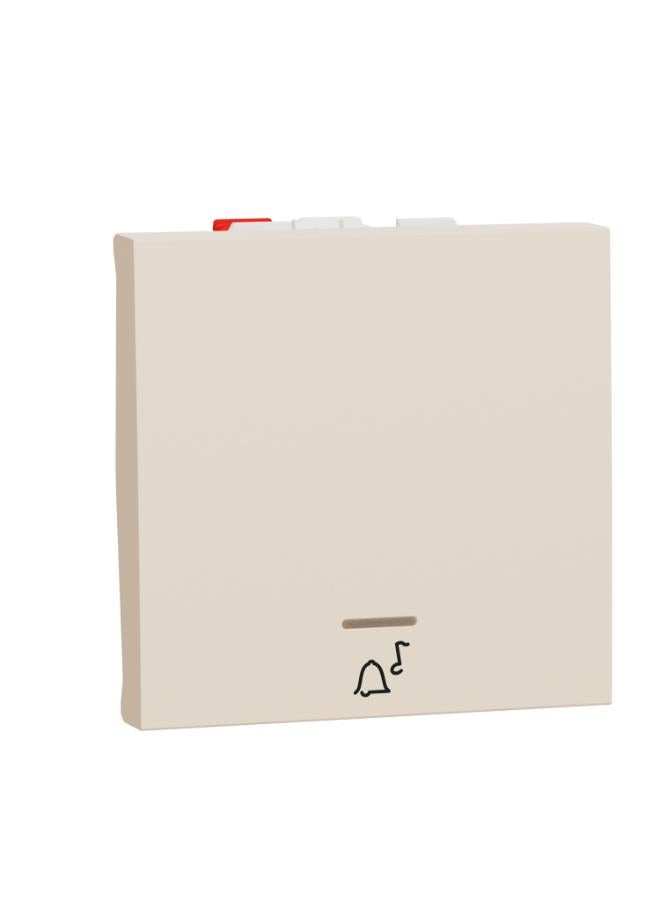 Schneider Electric New Unica 2-Module Push Button Switch With Bell Location Lamp - Beige