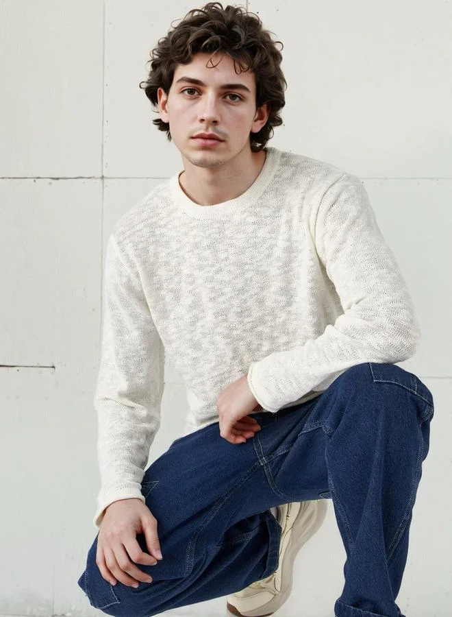 Lee Cooper Textured Crew Neck T-shirt