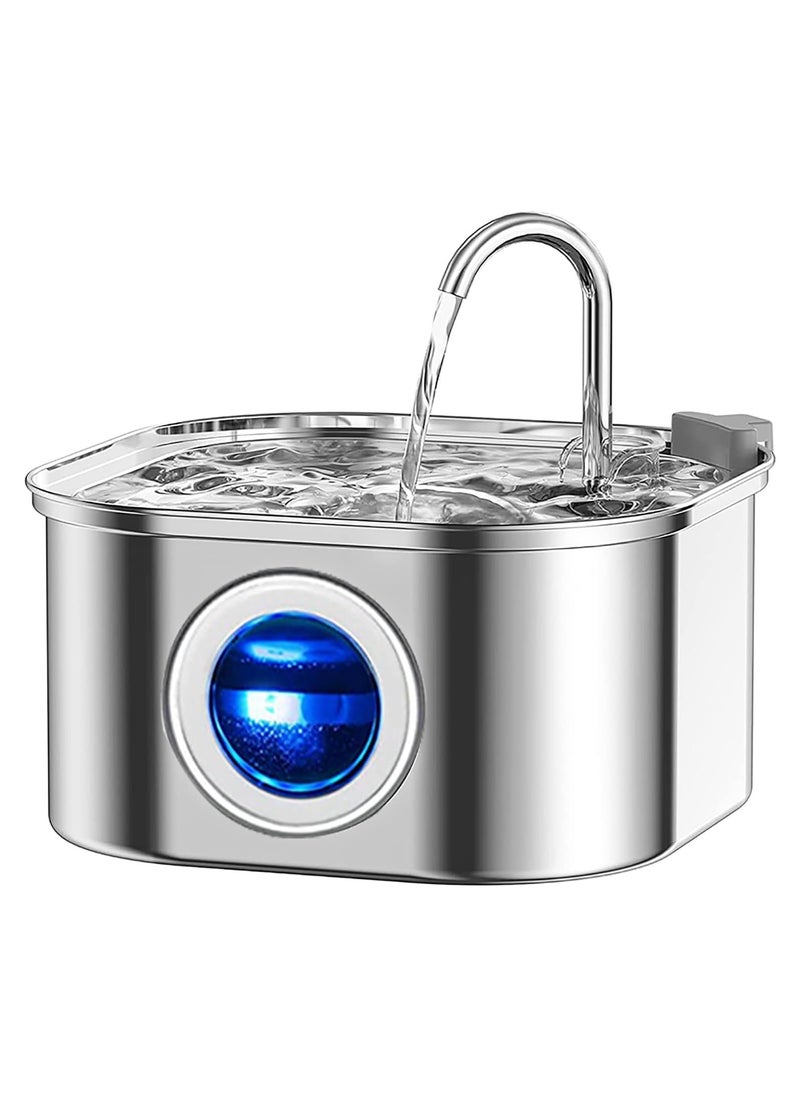 Generic Cat Water Fountain,Stainless Steel Pet Fountain with Quiet Pump,3.2L/108oz Large Capacity Pet Water Dispenser Suitable for Indoor Use  - Image 1