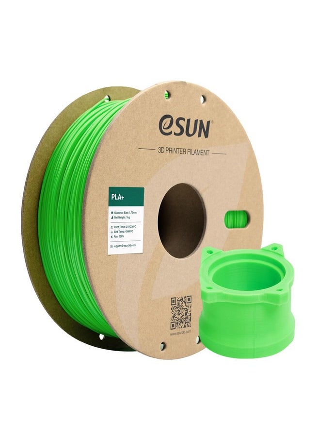 إي صن خيوط eSUN PLA+ مقاس 1.75 مم، خيوط طابعة ثلاثية الأبعاد PLA Plus، دقة أبعاد +/- 0.03 مم، بكرة 1 كجم (2.2 رطل) خيوط طباعة ثلاثية الأبعاد للطابعات ثلاثية الأبعاد، لون أخضر فاتح  - Image 1