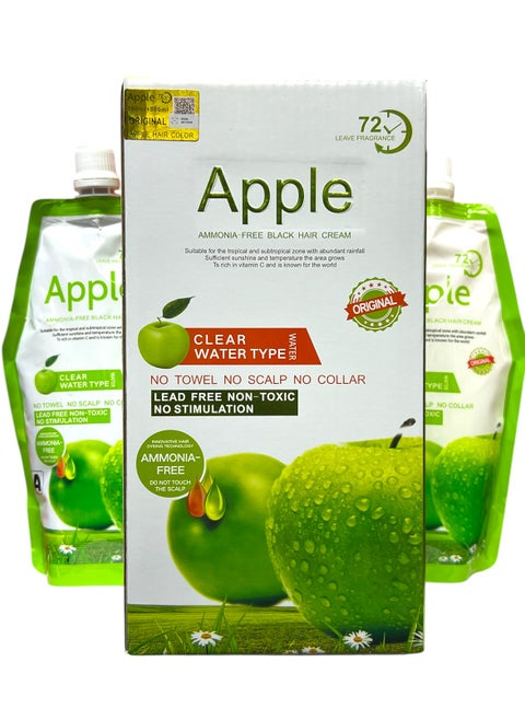 Apple Ammonia Free Black Hair Color Cream 1000ml