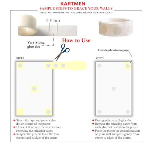 KARTMEN Cardstock Pack Of 54 Rock Band Wall Collage Kit For Bedroom, Living Room, Office-4X6 Inches-Glue Dots Included - Image 4