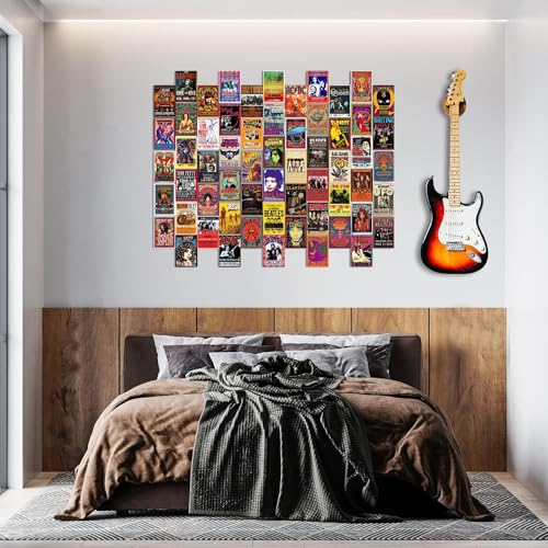 KARTMEN Cardstock Pack Of 54 Rock Band Wall Collage Kit For Bedroom, Living Room, Office-4X6 Inches-Glue Dots Included - Image 5