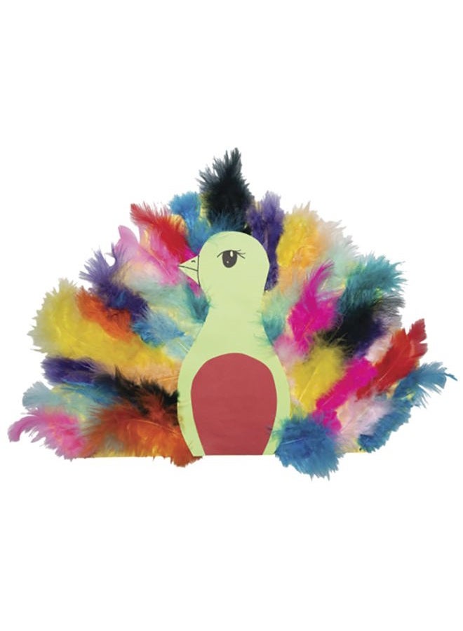 School Smart 85836 Maribu Feathers - 1/2 Ounce - Set of 150 - Assorted Colors - Image 2