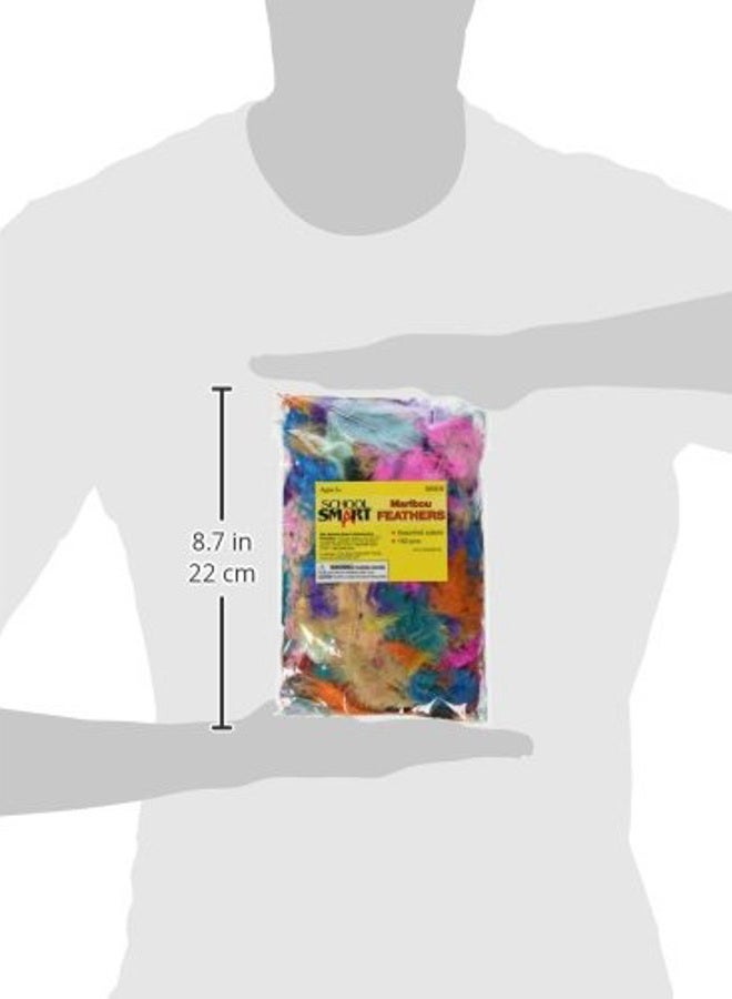 School Smart 85836 Maribu Feathers - 1/2 Ounce - Set of 150 - Assorted Colors - Image 3