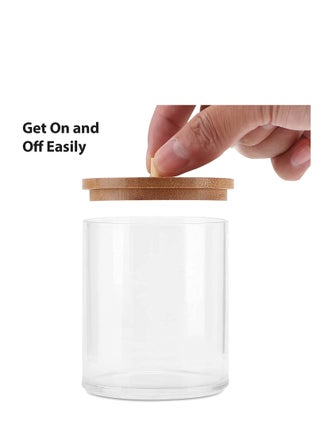 Bathroom Jar & Cotton Ball Holder Set