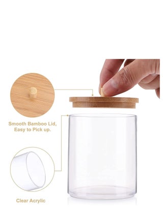 Bathroom Jar & Cotton Ball Holder Set