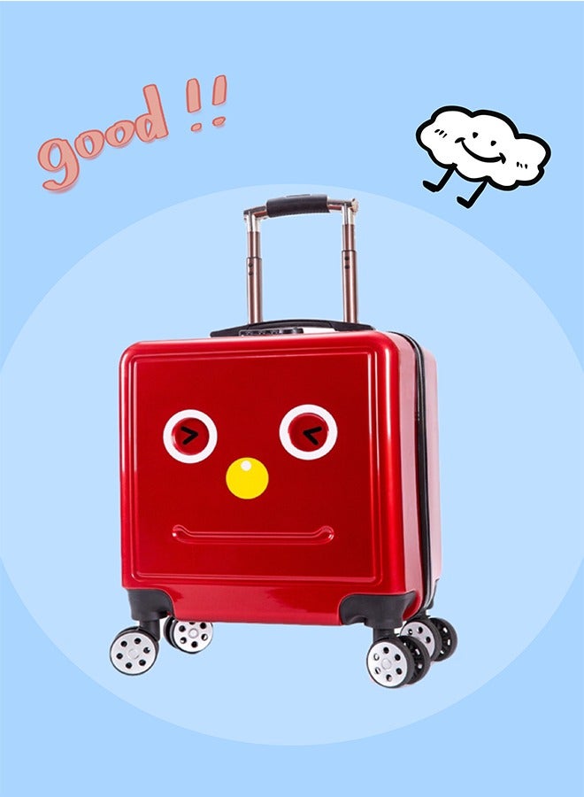 Kids Luggage Travel Suitcase Kids Carry On Luggage Hardshell Rolling Suitcase with Spinner Wheels for Boys and Girls Travel Luggage (Robot Red 20Inch) - Image 1
