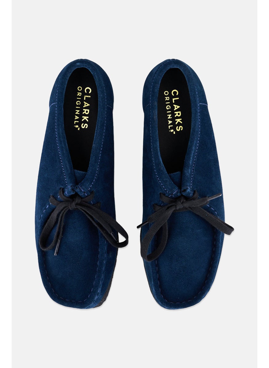 clarks Women Standard Wallabee Lace Up Shoes, Deep Blue  - Image 4