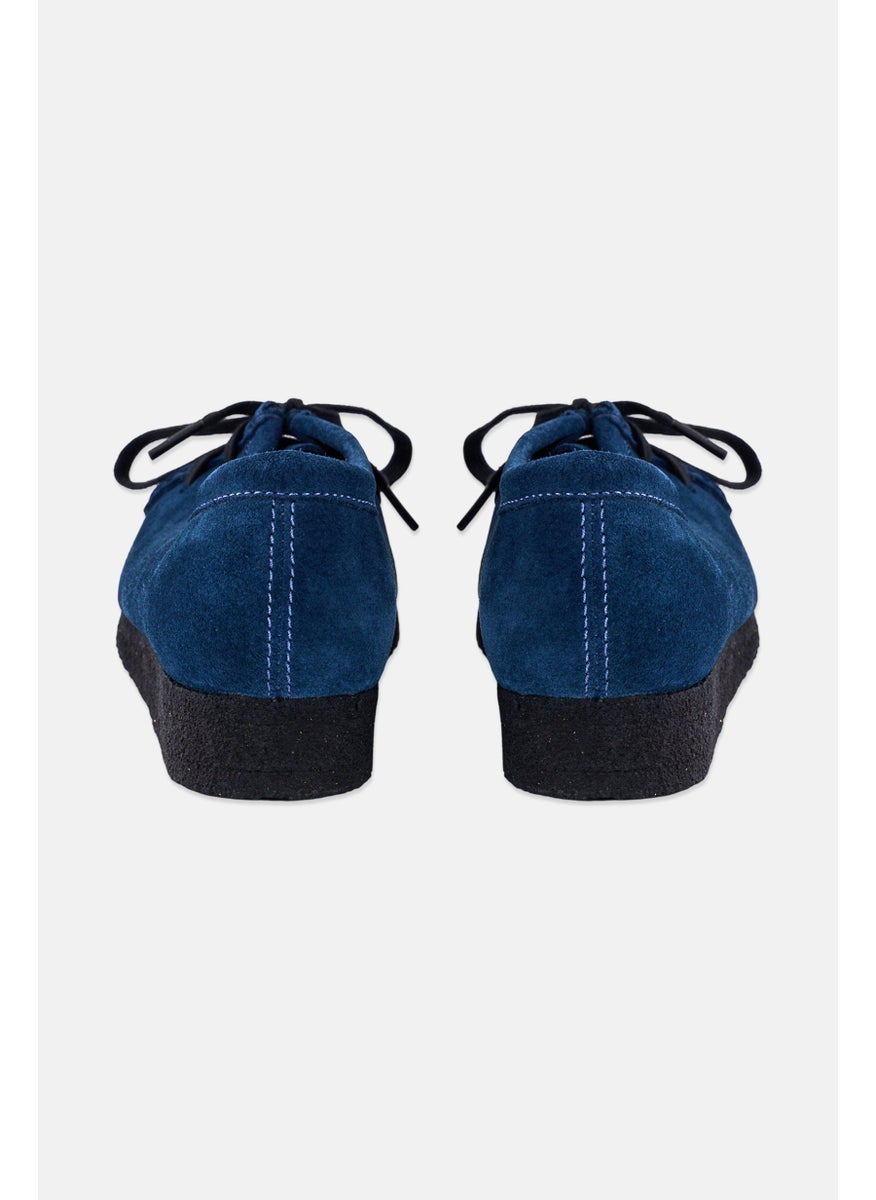 clarks Women Standard Wallabee Lace Up Shoes, Deep Blue  - Image 2