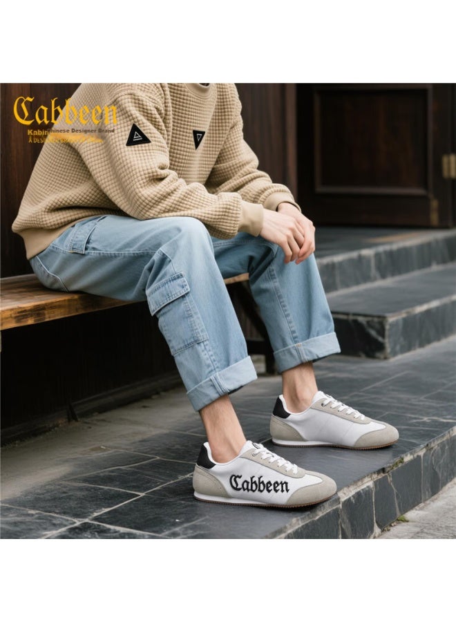 Cabbeen Men's Shoes Casual Retro Soft Sole Trendy Sneakers - Image 1