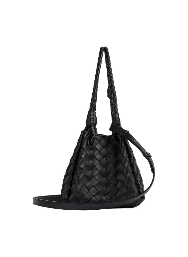 بوتيجا حقيبة براشوت صغيرة من جلد مضفر من فينيتا هيا بنا نذهب - Image 2