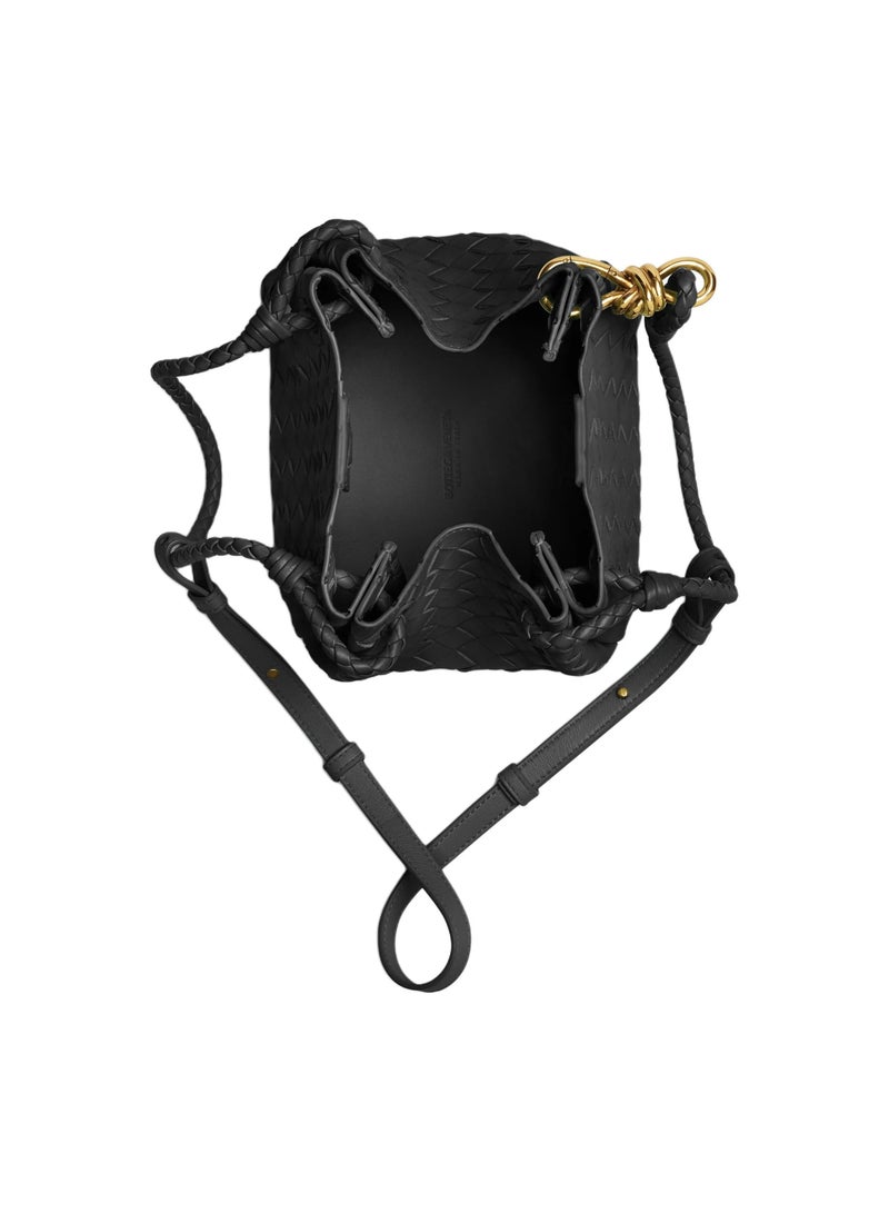 بوتيجا حقيبة براشوت صغيرة من جلد مضفر من فينيتا هيا بنا نذهب - Image 3