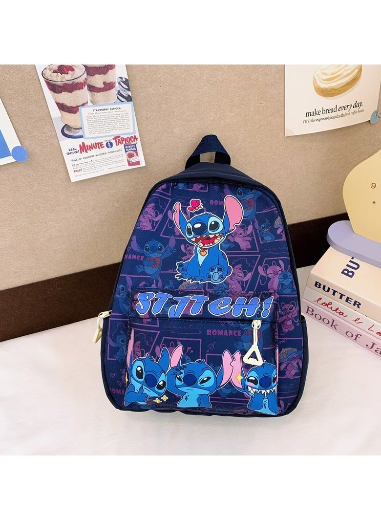 Stitch Children's Large Capacity Schoolbag Boys And Girls Cute Cartoon Backpack Outdoor Leisure Backpack