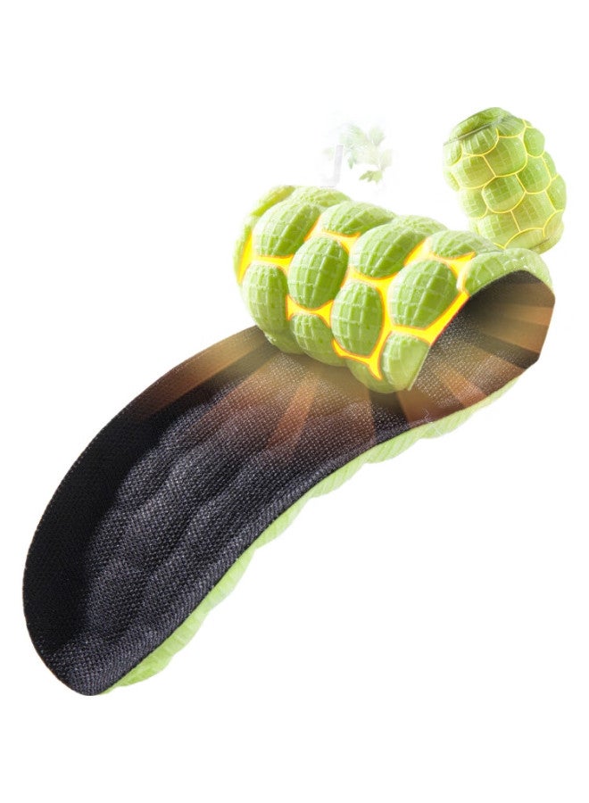 Warrior Pack Of Warrior Sports Insoles For Men, Shock Absorbing, Soft And Bouncy, Odor-Resistant, Breathable, Sweat-Absorbing, Military Training 7071 Green Black 35-36 - Image 1