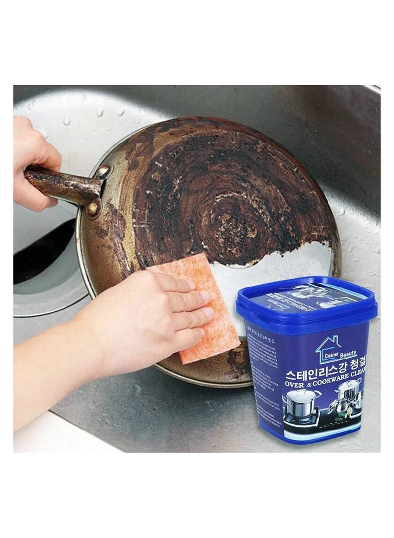 معجون منظف معجون قوي جدا المنتج المستورد غير سام خالي من الرائحه تعيد اللمعان الي الاجهزه المتسخه ويزيل البقع الصعبه والصدأ  في الجزء السفلي من الوعاء ويزيل الشحوم المتراكمه والاكسده والحبر - Image 1