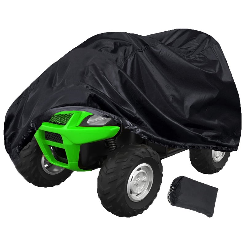 Indeed BUY Waterproof ATV Cover, 420D Heavy Duty Kids 4 Wheeler Quad Cover Small Protection for Honda Polaris Yamaha Suzuki Kawasaki Kart (87''x39''x42'')