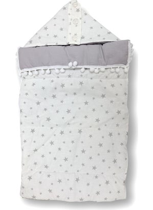 Mor Bebe Purple Baby Luxury Hand Embroidered Swaddle Blanket 0-1 Years Old 