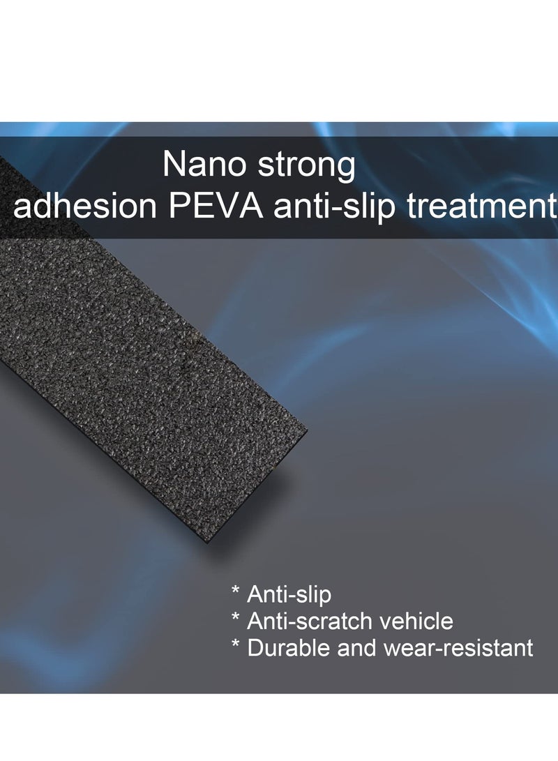 Excefore Anti-Slip Car Door Entry Guard, Car Door Sill Protector, Rear Bumper Guard Scratch Scratch Protection Strip, Edge Protector for Most Cars Accessories, 7 * 5 cm, Textured Black - Image 2