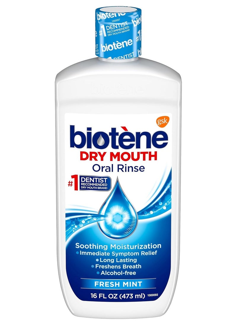 Biotene biotène Dry Mouth Oral Rinse, Fresh Mint 473 ml  - Image 1