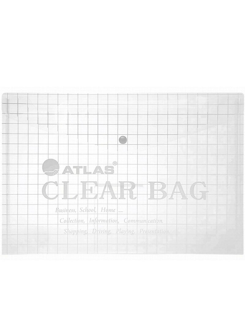 ATLAS - Clear Document Bag White - Image 1