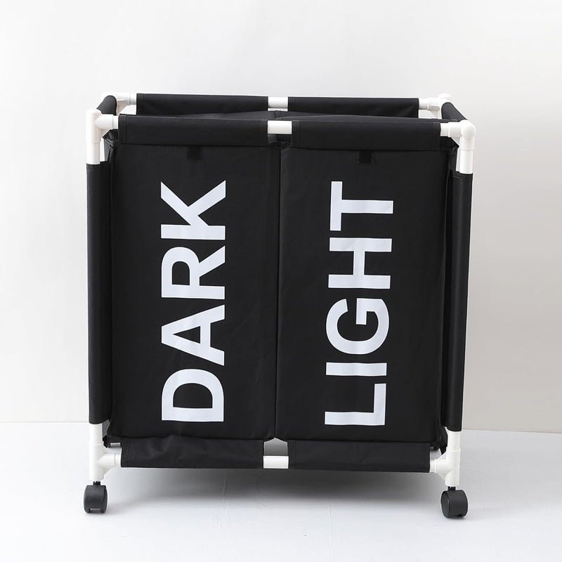 Kuber Industries Kuber Industries Laundry Basket For Clothes|Foldable Laundry Hamper|Basket For Toys, Dirty clothes, Storage "60 LTR" (Black) - Image 2