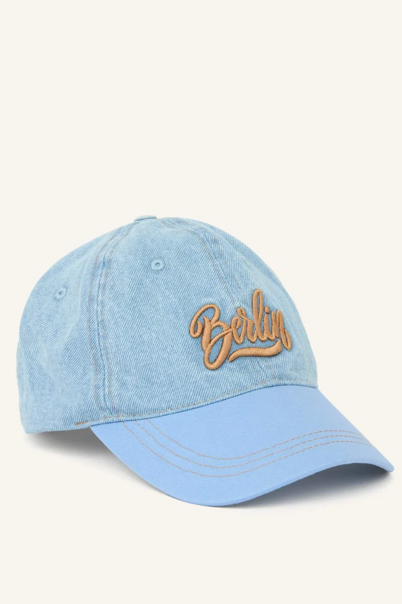 ديفاكتو Man Denim Embroidered Hat