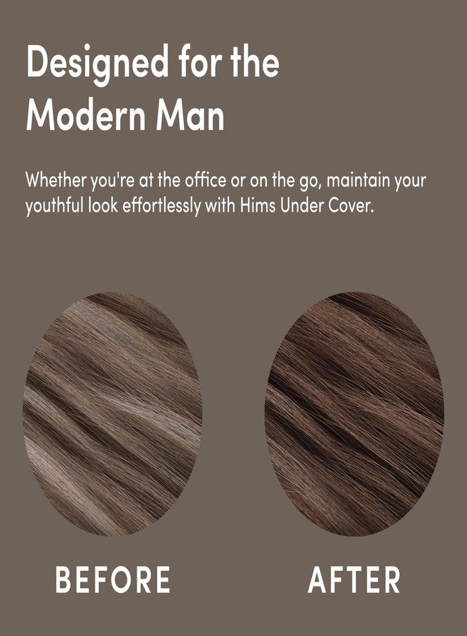 هيمز & هيرز صبغة شعر وبلسم هيمز أندر كوفر - بزيت الأرغان - صبغة شعر شبه دائمة للاستخدام أثناء الاستحمام - تخفي الشيب بشكل طبيعي - خالية من الكبريتات ولم تُختبر على الحيوانات - رائحة غابة منعشة - بني داكن - 150 مل - Image 5