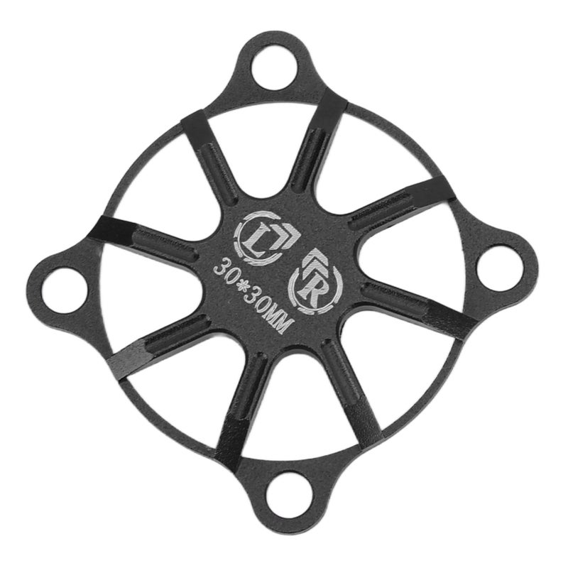 RC Cooling Fan Cover Small Aluminum Alloy Remote Control Car Electric Motor ESC Cooling Fan Cover 30x30mm Black - Image 2