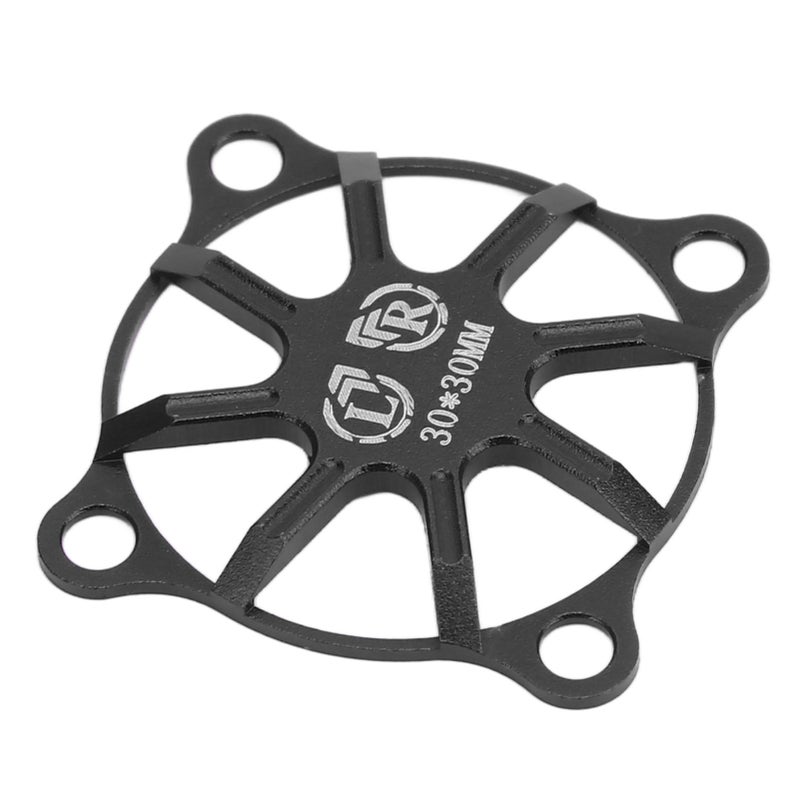 RC Cooling Fan Cover Small Aluminum Alloy Remote Control Car Electric Motor ESC Cooling Fan Cover 30x30mm Black - Image 3