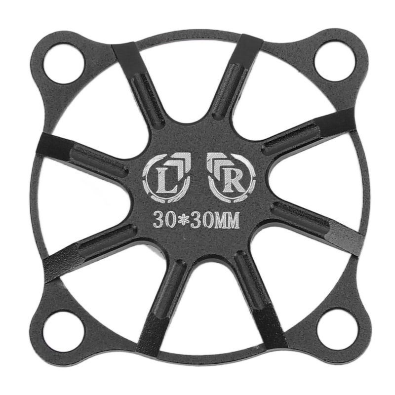 RC Cooling Fan Cover Small Aluminum Alloy Remote Control Car Electric Motor ESC Cooling Fan Cover 30x30mm Black - Image 1