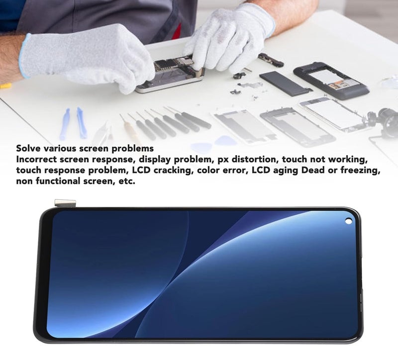 GOWENIC 6.7 Inch Screen Replacement for NE2210 NE2211 NE2213 NE2215 NE2217, 120Hz Refresh Rate Phone Digitizer Assembly with Repair Tools - Image 2