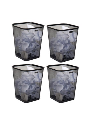 Mind Reader Mesh Trash Can Waste Paper Basket Square Office Metal Mesh 975 L x 975 W x 1225 H Set of 4 Black - pzsku/Z6B10A8863D87249884B3Z/45/1750416372/39b068e7-49d6-4293-80dc-d4a9371f6733