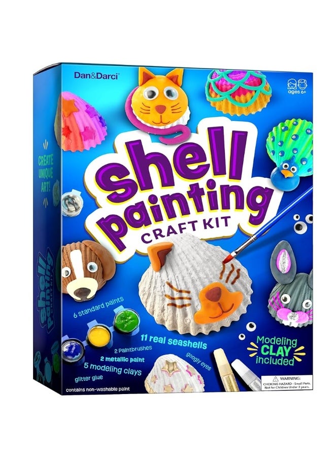 Dan&Darci Kids Sea Shell Painting Kit - Arts & Crafts Gifts for Boys and Girls - Easter Craft Activities Kits - Creative Art Activity Gift Toys for Age 6, 7, 8, 9, 10, 11 & 12 Year Old 8-12 - pzsku/Z6B10B71D14DC8A0C18DBZ/45/_/1729416925/e219bec6-deb7-4625-9113-a3e9138847d4