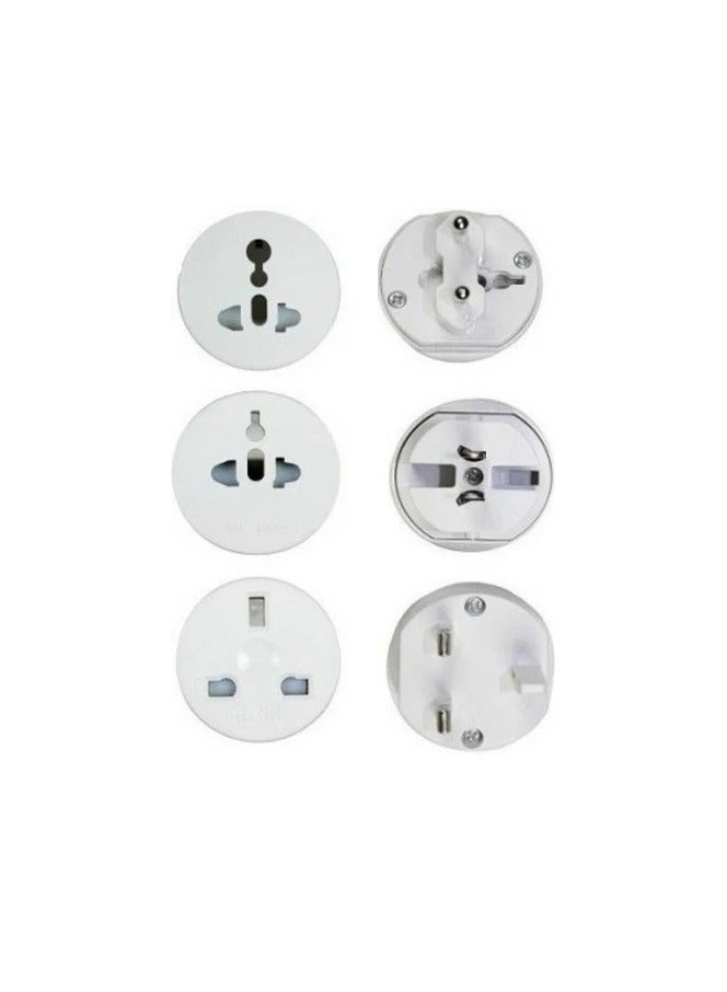 3 in 1 socket with a maximum output of 6 amps is the solution for travelers who need to charge their devices anywhere. - Image 1