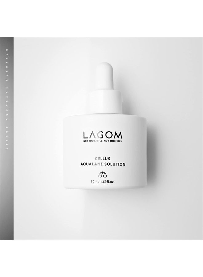 LAGOM Cellus Aqualane Solution Vegetable Squalane Essence Serum Natural Morning Face Texture Firmer Aquatide Tocopherol Enhancing Formula Sensitive Oily Dry Wrinkle Aging Skin 50ml 1.69oz - Image 3