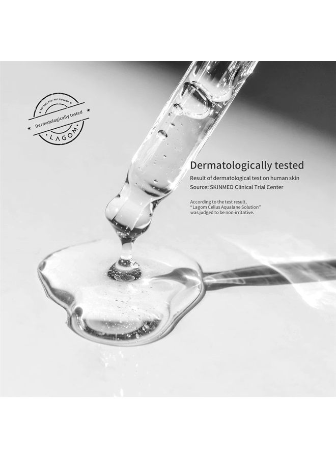 LAGOM Cellus Aqualane Solution Vegetable Squalane Essence Serum Natural Morning Face Texture Firmer Aquatide Tocopherol Enhancing Formula Sensitive Oily Dry Wrinkle Aging Skin 50ml 1.69oz - Image 2