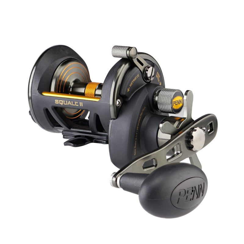 PENN Fishing Squall II Star Drag Conventional Fishing Reel Black Gold SQLII15SD SQLII15SD