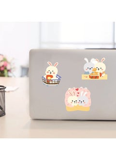 Generic 50-Piece Rabbit Stickers Cartoon Vinyl Aesthetic Sticker Laptop Stickers for Skateboard Guitar Travel Case Graffiti Sticker Door Luggage Car Bike Bicycle for Kids Teens Girls Adults  - Image 5