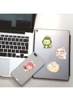 Generic 50-Piece Rabbit Stickers Cartoon Vinyl Aesthetic Sticker Laptop Stickers for Skateboard Guitar Travel Case Graffiti Sticker Door Luggage Car Bike Bicycle for Kids Teens Girls Adults  - Image 4