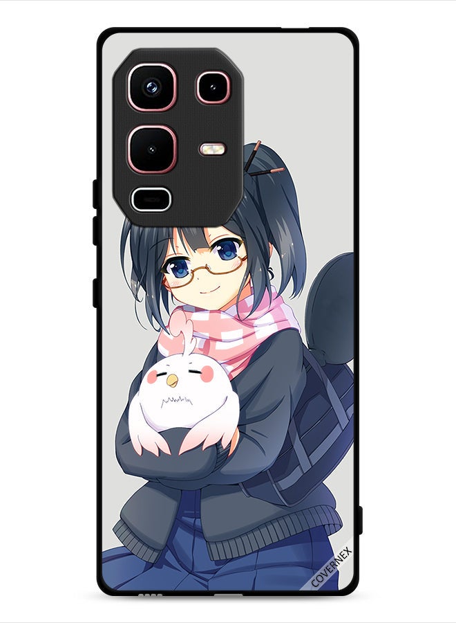 Covernex Infinix Note 50s Protective Case Cover Girl Holding Pet Art - Image 1