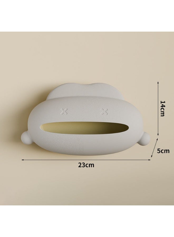 Trash Bags Storage Box, Garbage Bag Roll Dispenser, Self-adhesive Grocery Bag Holder, Wall Mounted Trash Bag Storage Holder for Kitchen Bathroom - Image 2