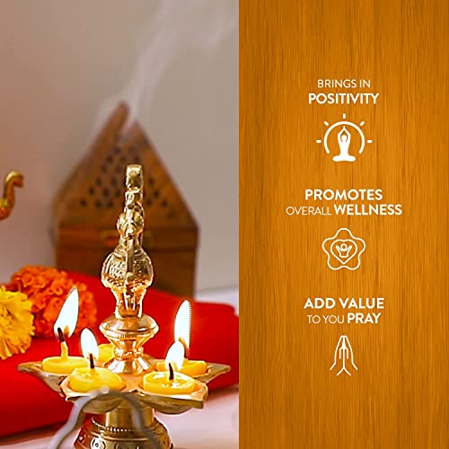 Hem Aradhna Pure Cow Ghee Diya with Batti Pack of 100 Diyas | Pooja Room Items for Home | Wax Free | Ghee Wicks for Prayers, Rituals & Special Occasions | 30 mins Burning Time|Set of 2 - Image 3
