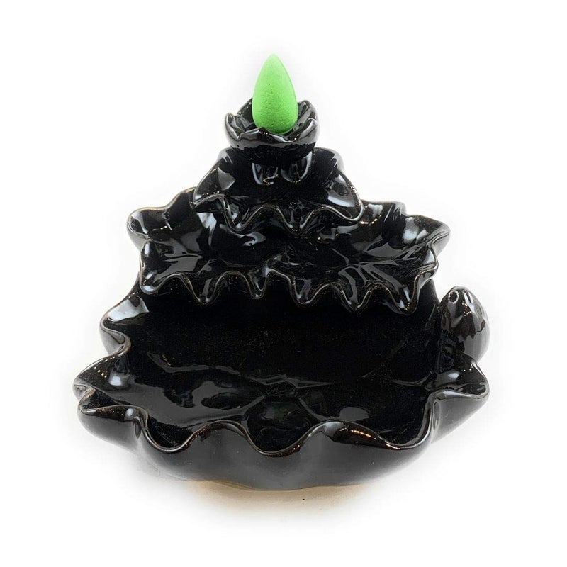 NYRWANA Ceramic Smoke Fountain 11 x 12 x 8 cm Black - Image 3