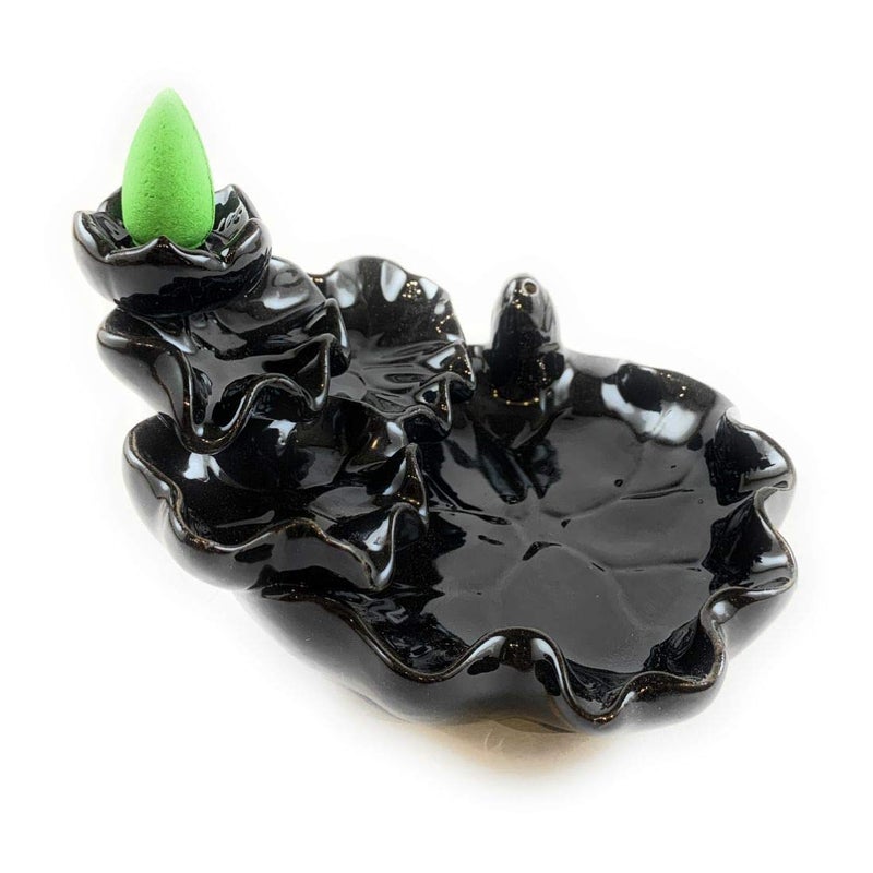 NYRWANA Ceramic Smoke Fountain 11 x 12 x 8 cm Black - Image 5