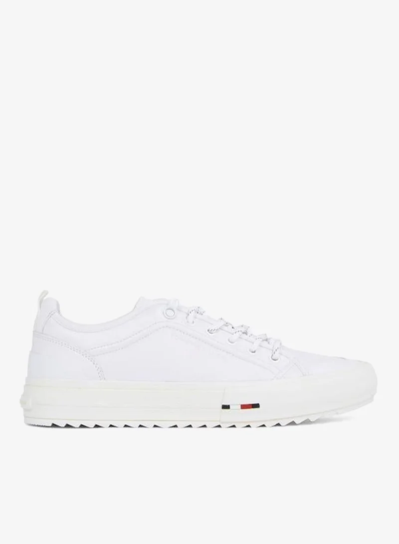 TOMMY HILFIGER Hi Vulc Cleat Sole Leather Low Top Sneakers