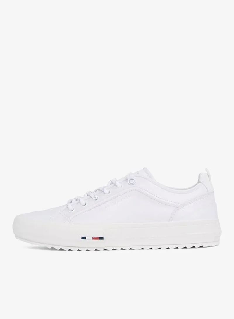 TOMMY HILFIGER Hi Vulc Cleat Sole Leather Low Top Sneakers