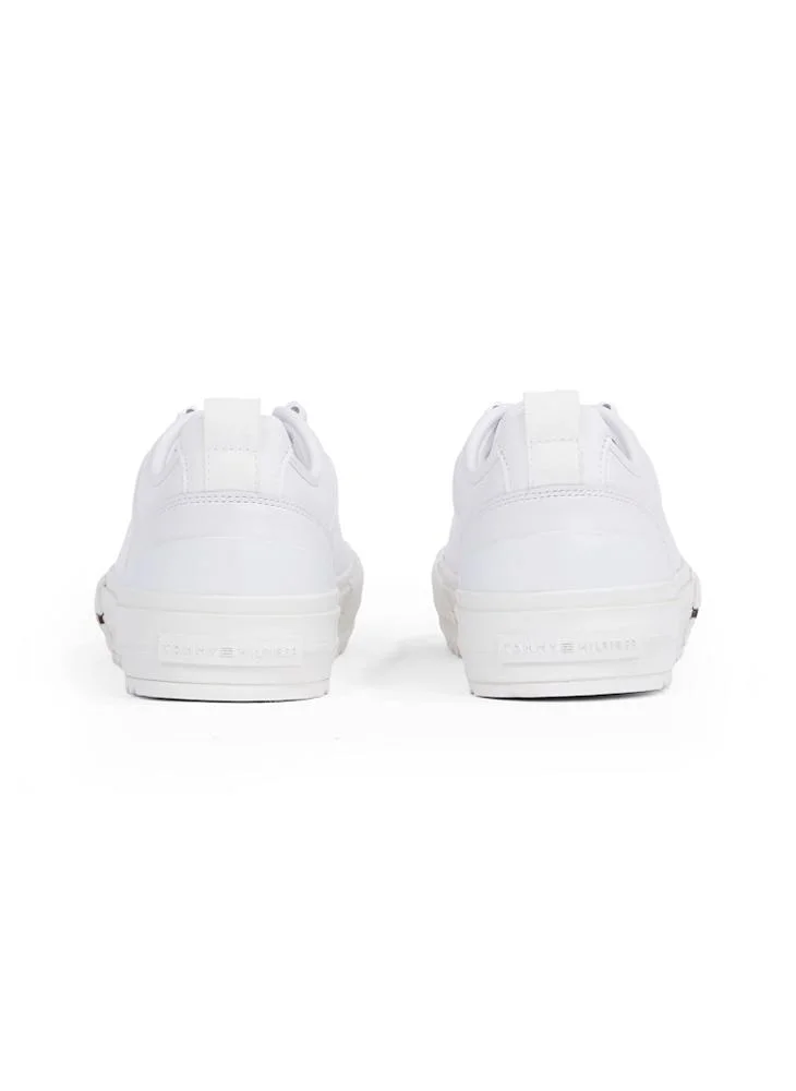 TOMMY HILFIGER Hi Vulc Cleat Sole Leather Low Top Sneakers